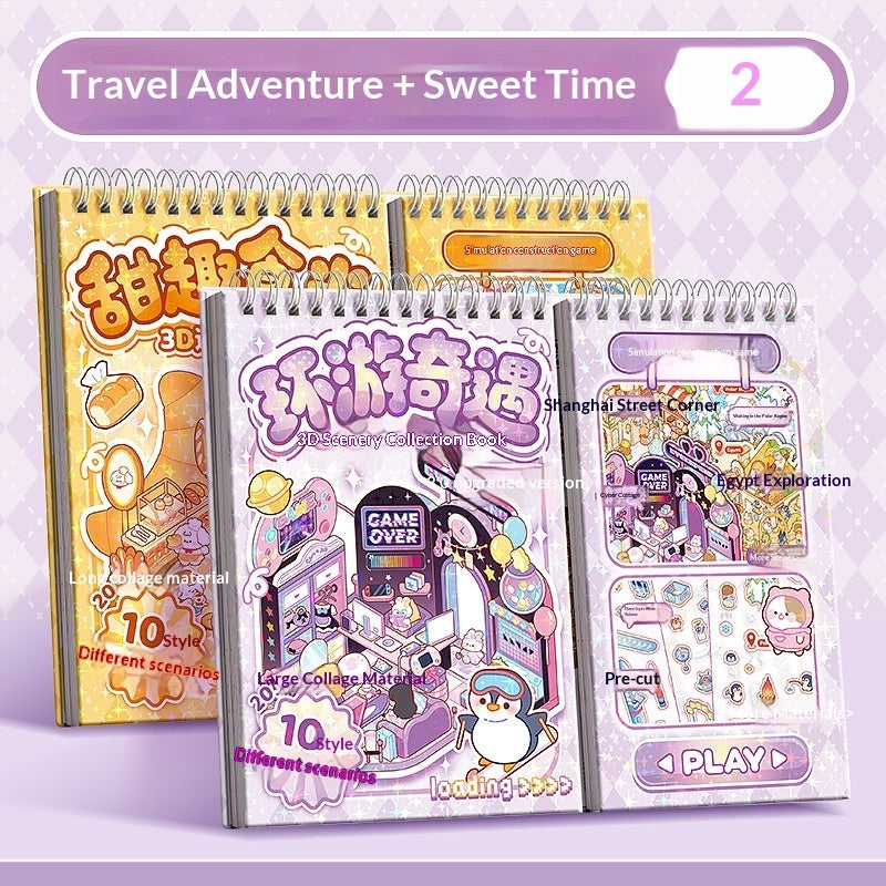 Miniature Scene Sticker Set for Dioramas & Dollhouse Decoration