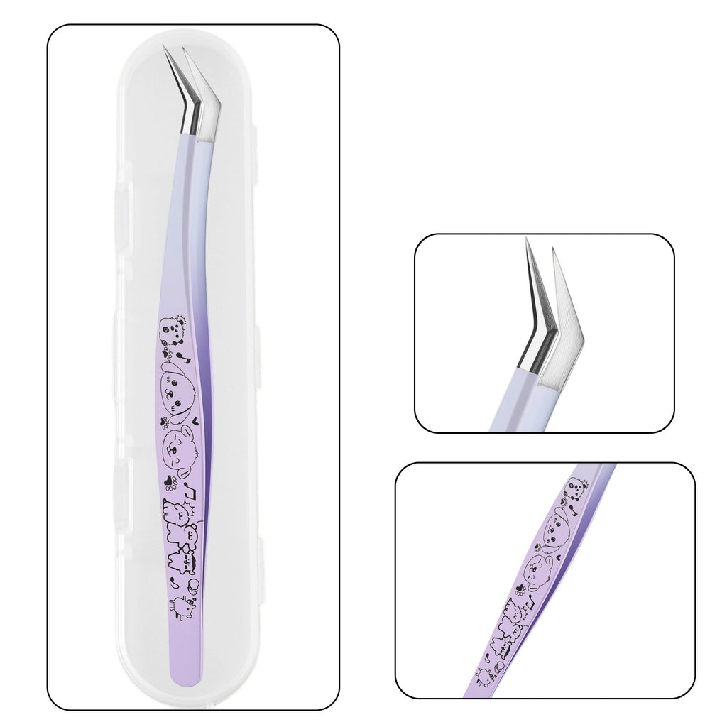Scenic Sticker Curved Tweezers for Precise Sticker & Lash Placement