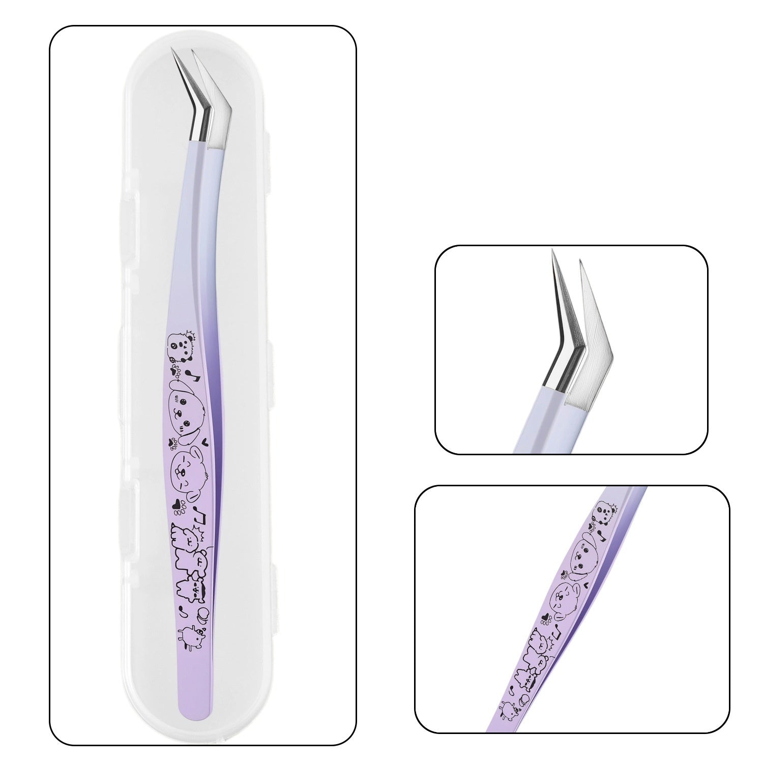 Scenic Sticker Curved Tweezers for Precise Sticker & Lash Placement