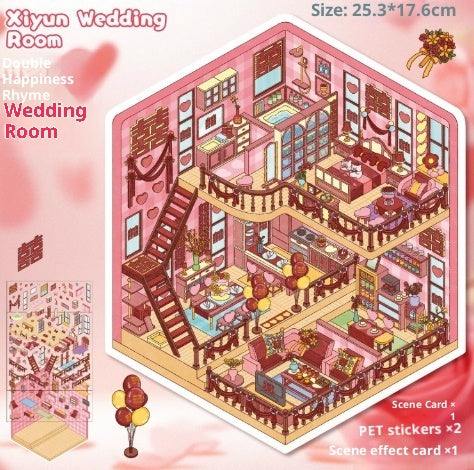 3D Landscape Miniature Stickers