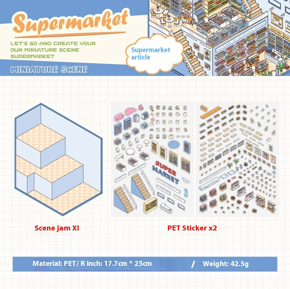 Cute Pet Landscape Puzzle Stickers for Children