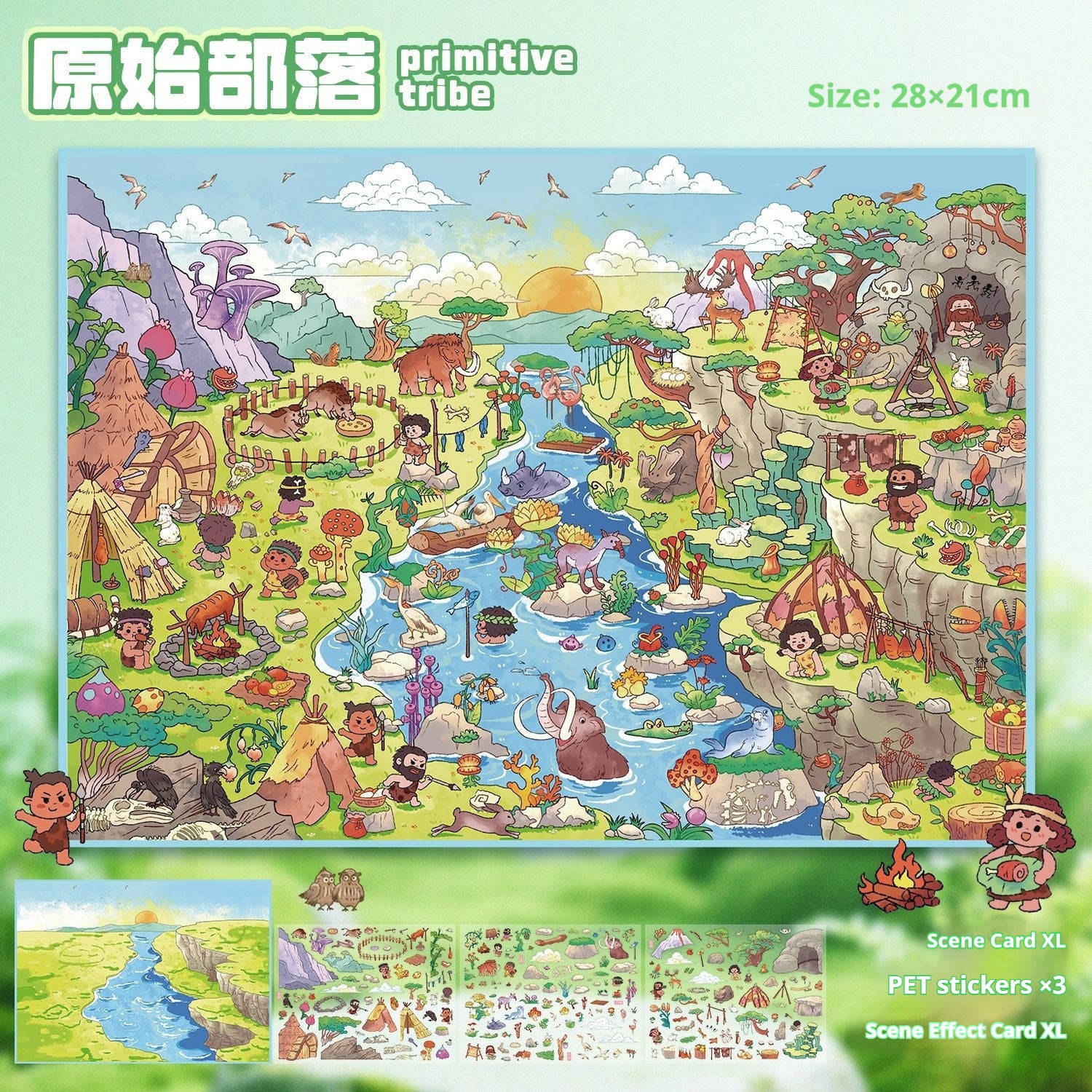 Miniature 3D Scene Planner Stickers – Creative Decoration