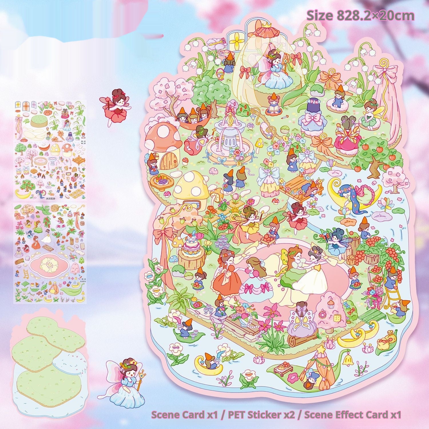 3D Landscape Miniature Stickers