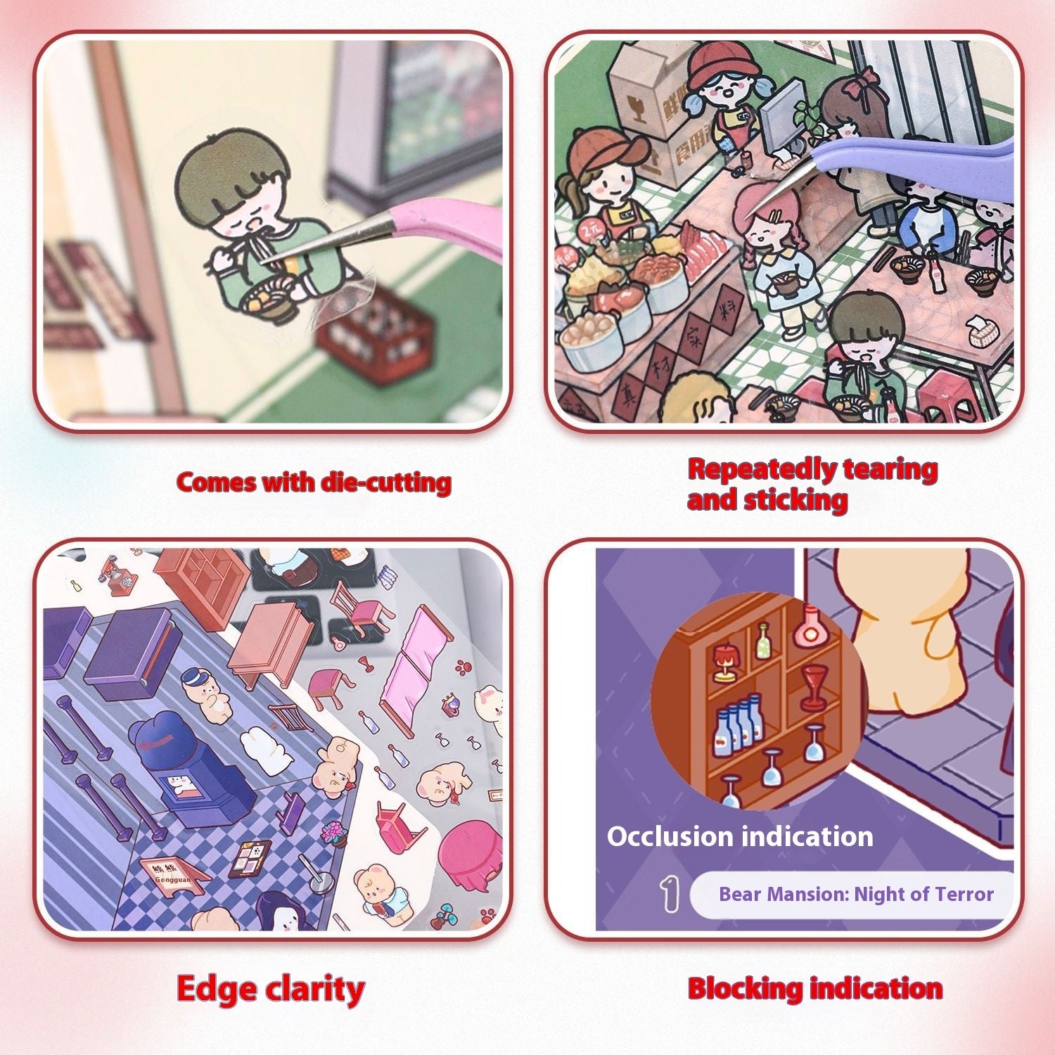 DIY Notebook Decompression Mini Stickers