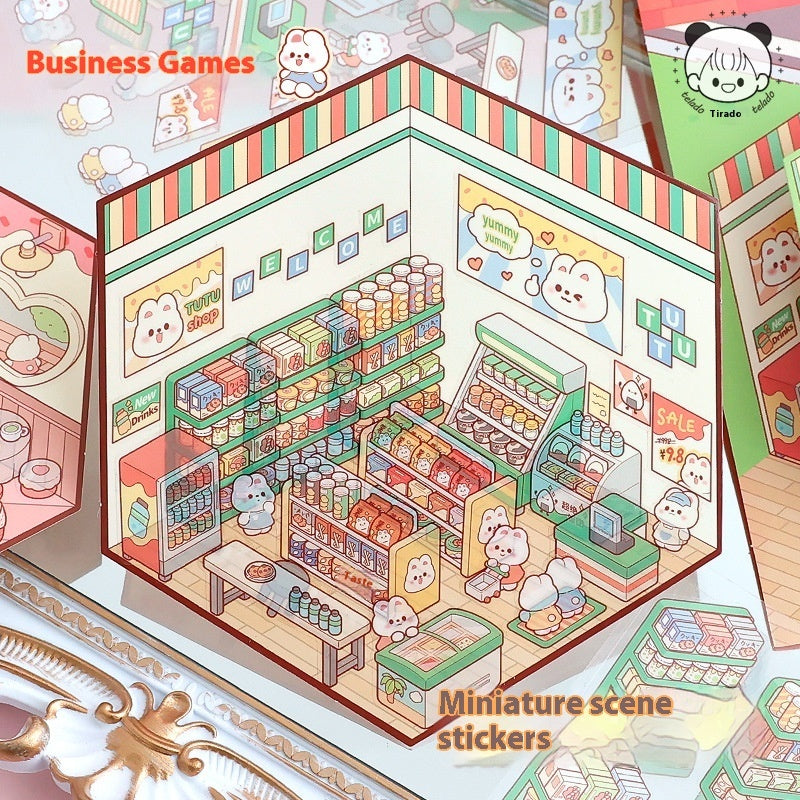 DIY Multi-Scale Landscaping Scene Stickers – Lift-Up 3D Journal Decoration