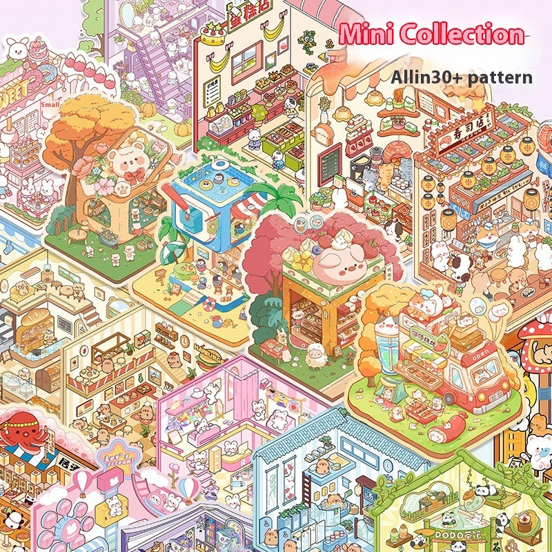 DIY Notebook Decompression Mini Stickers