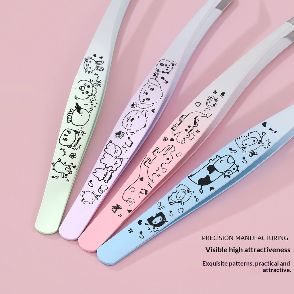Scenic Sticker Curved Tweezers for Precise Sticker & Lash Placement