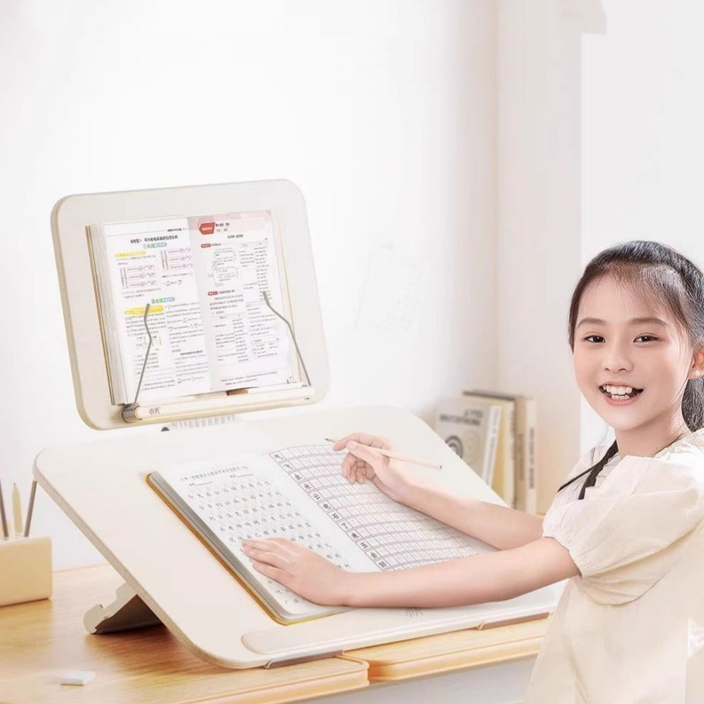 Children’s Wooden Book Stand | Multi-Function Reading Holder