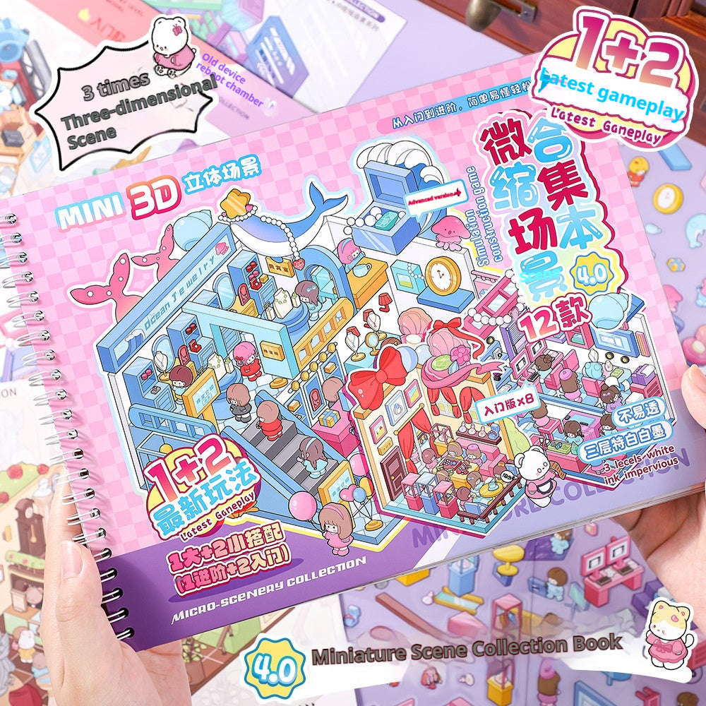 DIY 3D Miniature Cottage Scene Stickers – Kids Toy