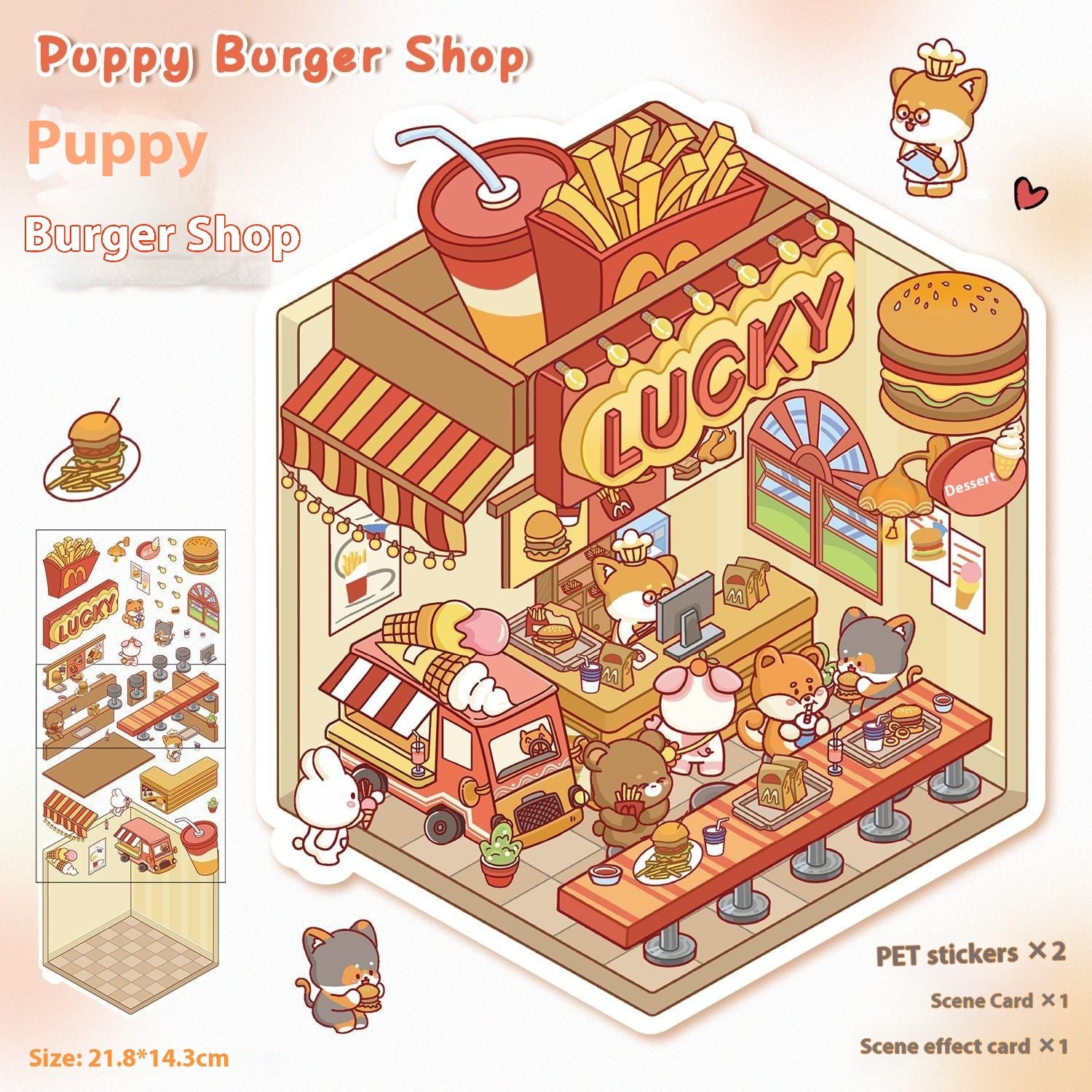 DIY Notebook Decompression Mini Stickers