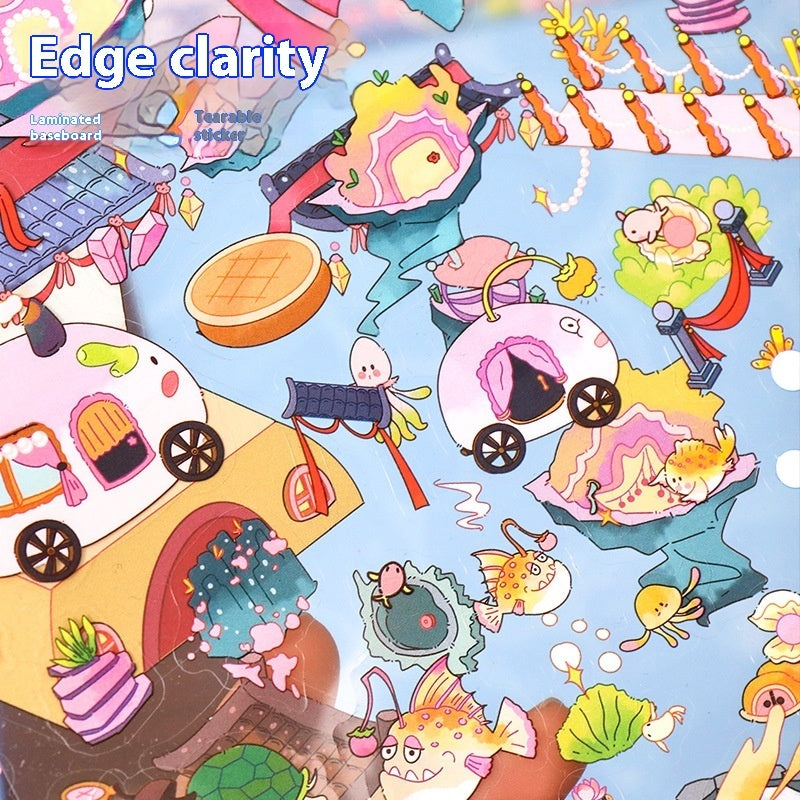 3D Landscape Miniature Stickers