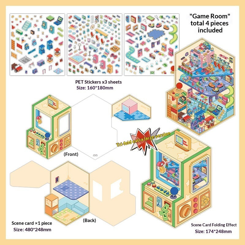 DIY Decorative Stickers Craft Materials for Students