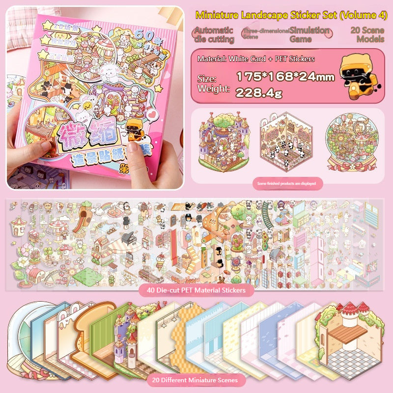Fairy Tale Scene Collection Stickers Book– Large Format for 3D Collage & Crafts