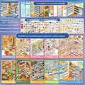 Mini Supermarket Snack & Drink 3D Miniature Scene Sticker Book 8.0